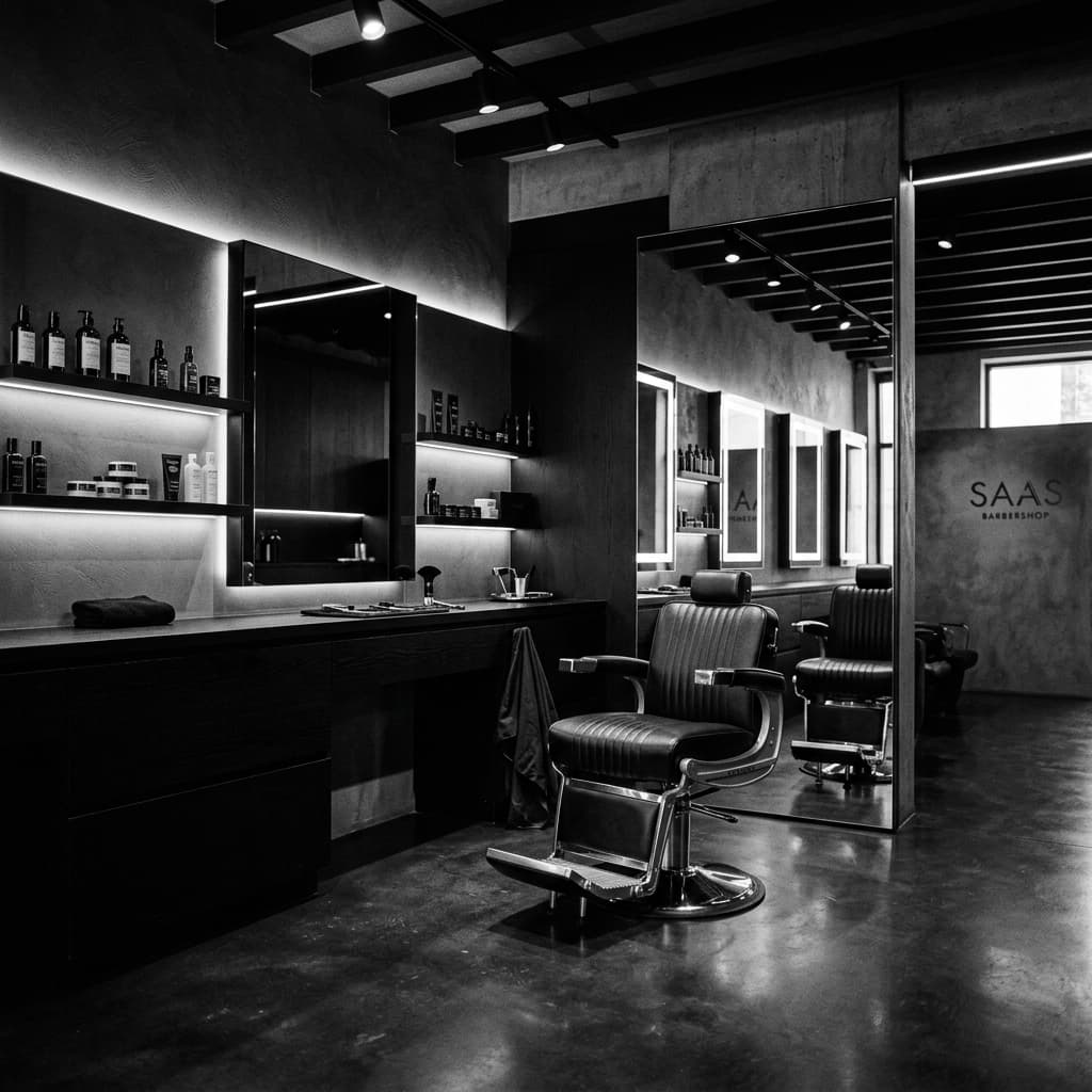 Luxury Barbershop Interior